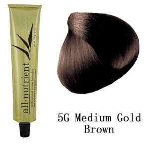 All-Nutrient Permanent Cream Hair Color - 5G Medium Gold Brown